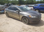 2018 Ford Fusion Se Gray vin: 3FA6P0HD4JR240303