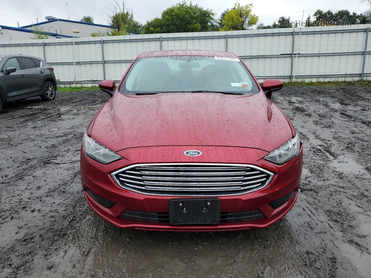 2018 Ford Fusion Se Красный vin: 3FA6P0HD4JR283104