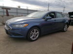 2018 Ford Fusion Se Blue vin: 3FA6P0HD4JR283829