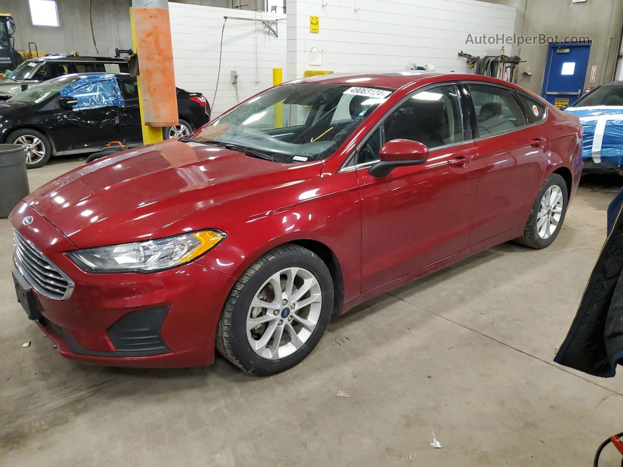 2019 Ford Fusion Se Красный vin: 3FA6P0HD4KR114508