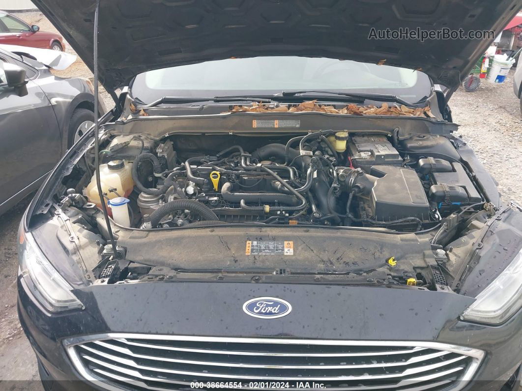 2019 Ford Fusion Se Black vin: 3FA6P0HD4KR146813