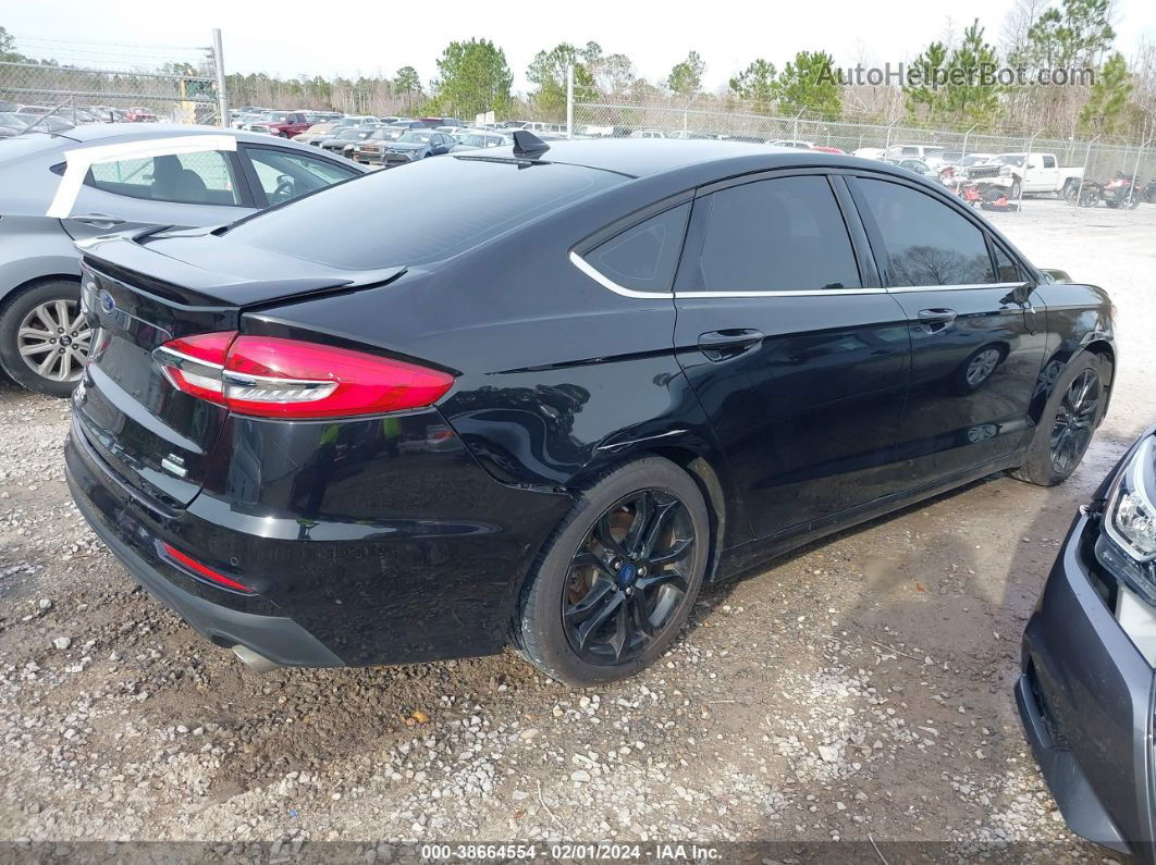 2019 Ford Fusion Se Black vin: 3FA6P0HD4KR146813