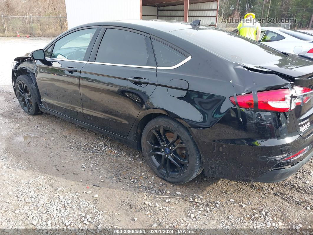 2019 Ford Fusion Se Black vin: 3FA6P0HD4KR146813