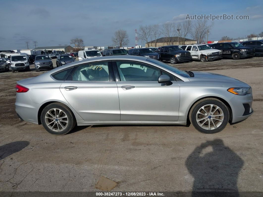 2019 Ford Fusion Se Silver vin: 3FA6P0HD4KR164051