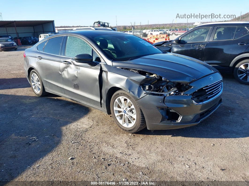 2019 Ford Fusion Se Серый vin: 3FA6P0HD4KR170786