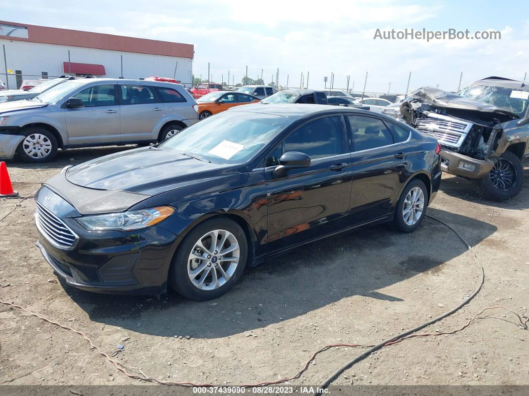 2019 Ford Fusion Se Black vin: 3FA6P0HD4KR229433