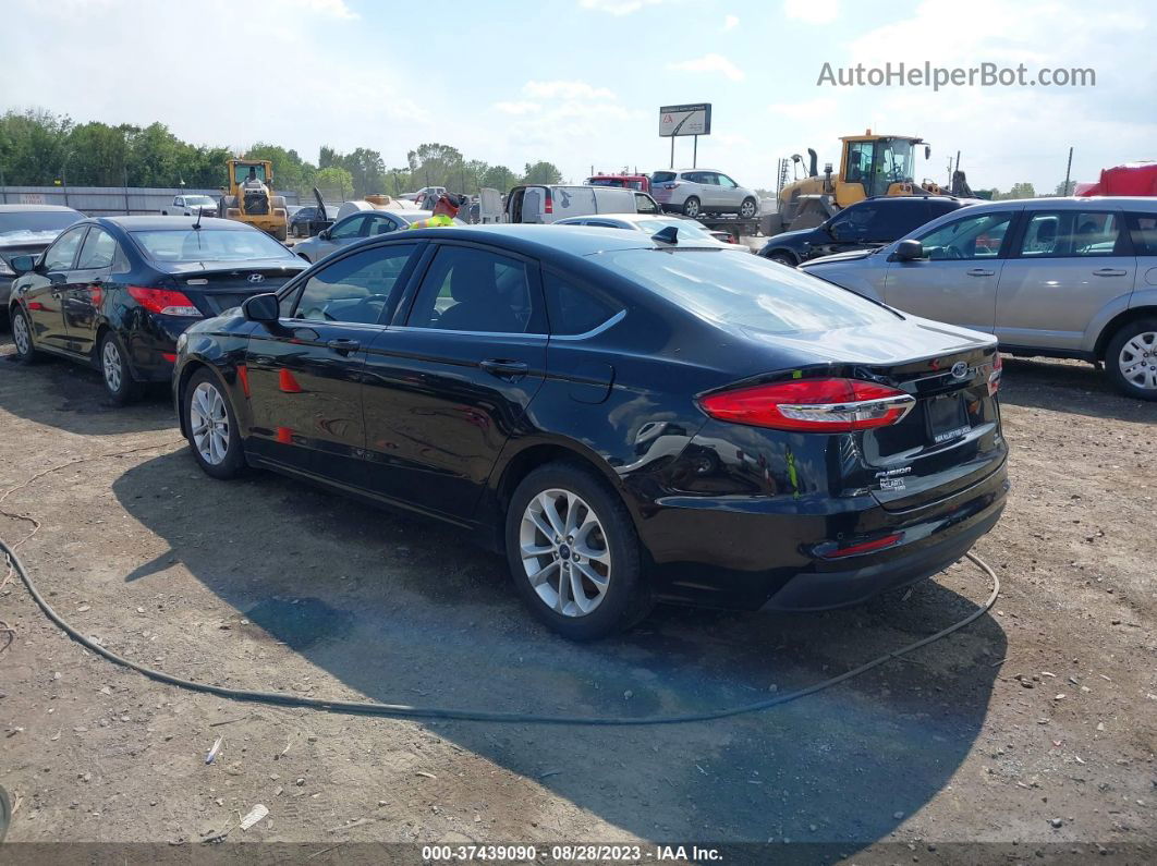 2019 Ford Fusion Se Black vin: 3FA6P0HD4KR229433