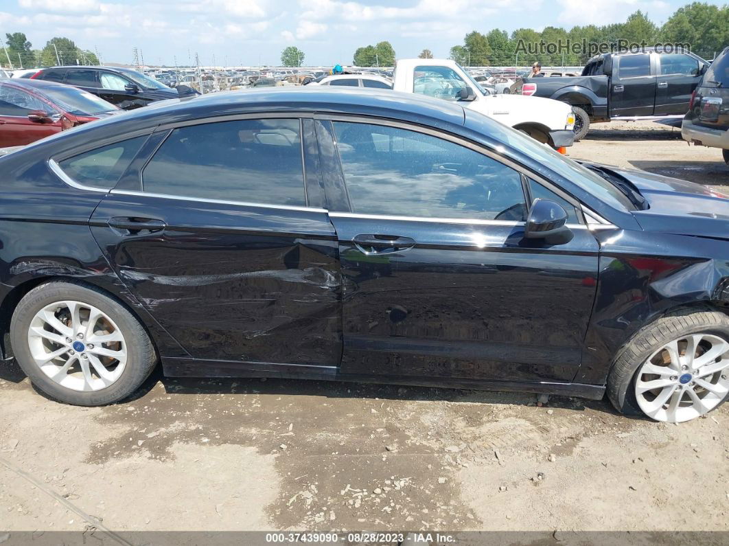 2019 Ford Fusion Se Black vin: 3FA6P0HD4KR229433