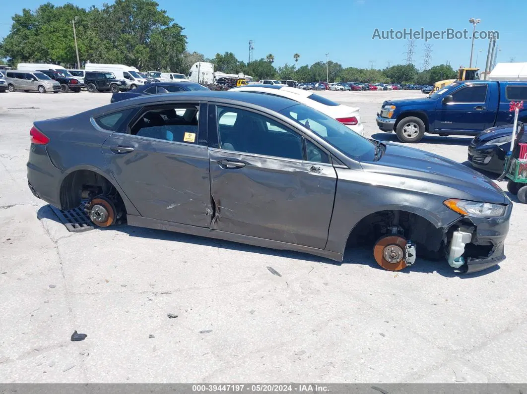 2020 Ford Fusion Se Gray vin: 3FA6P0HD4LR101713