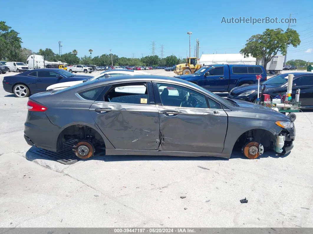 2020 Ford Fusion Se Gray vin: 3FA6P0HD4LR101713