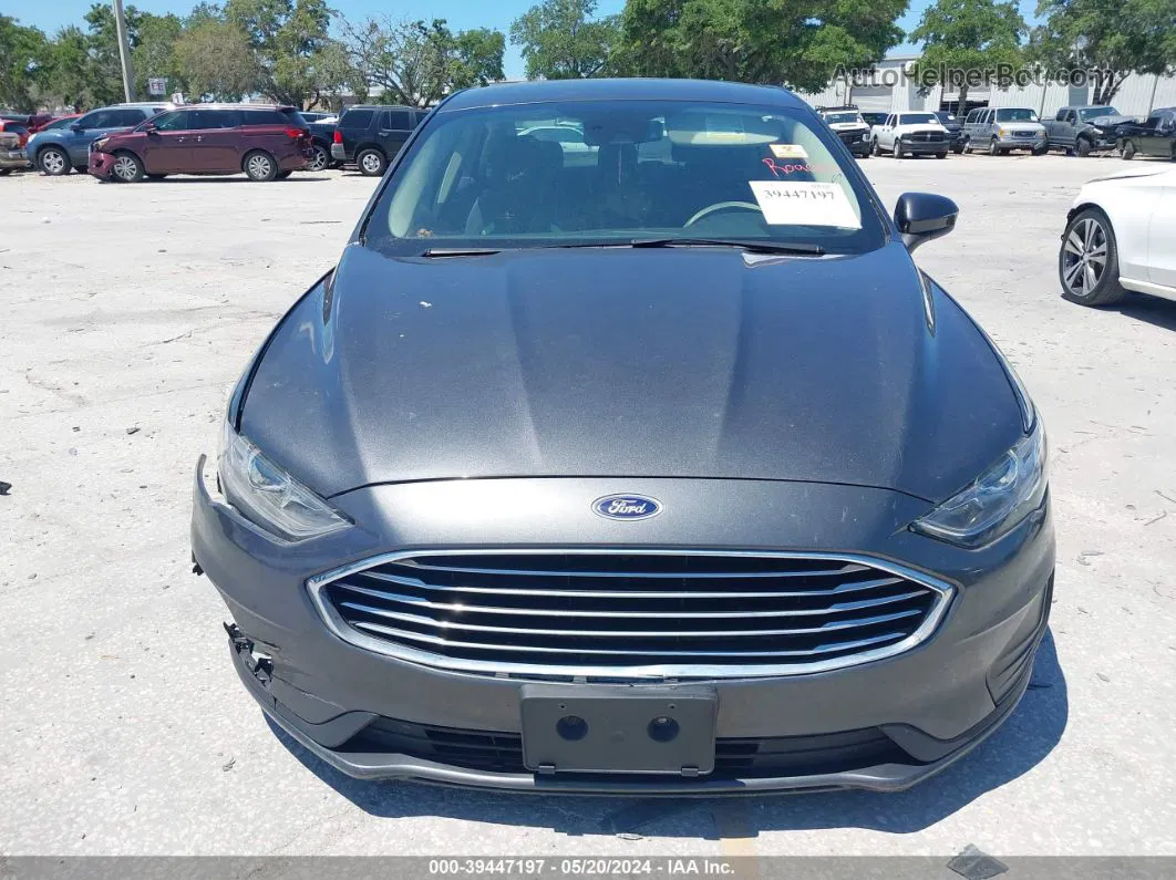 2020 Ford Fusion Se Gray vin: 3FA6P0HD4LR101713