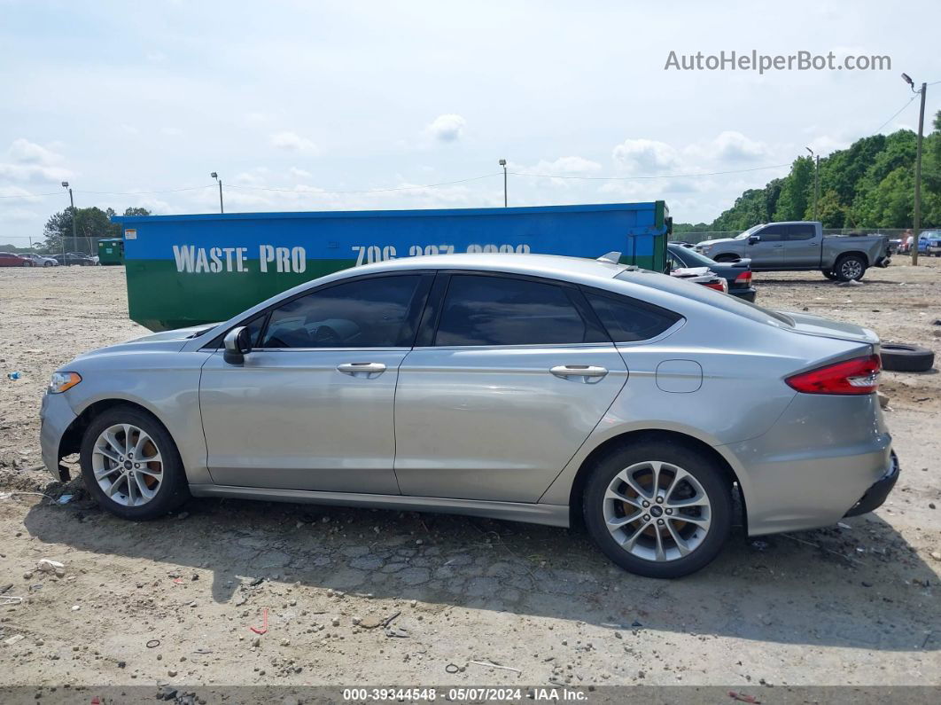 2020 Ford Fusion Se Silver vin: 3FA6P0HD4LR102957