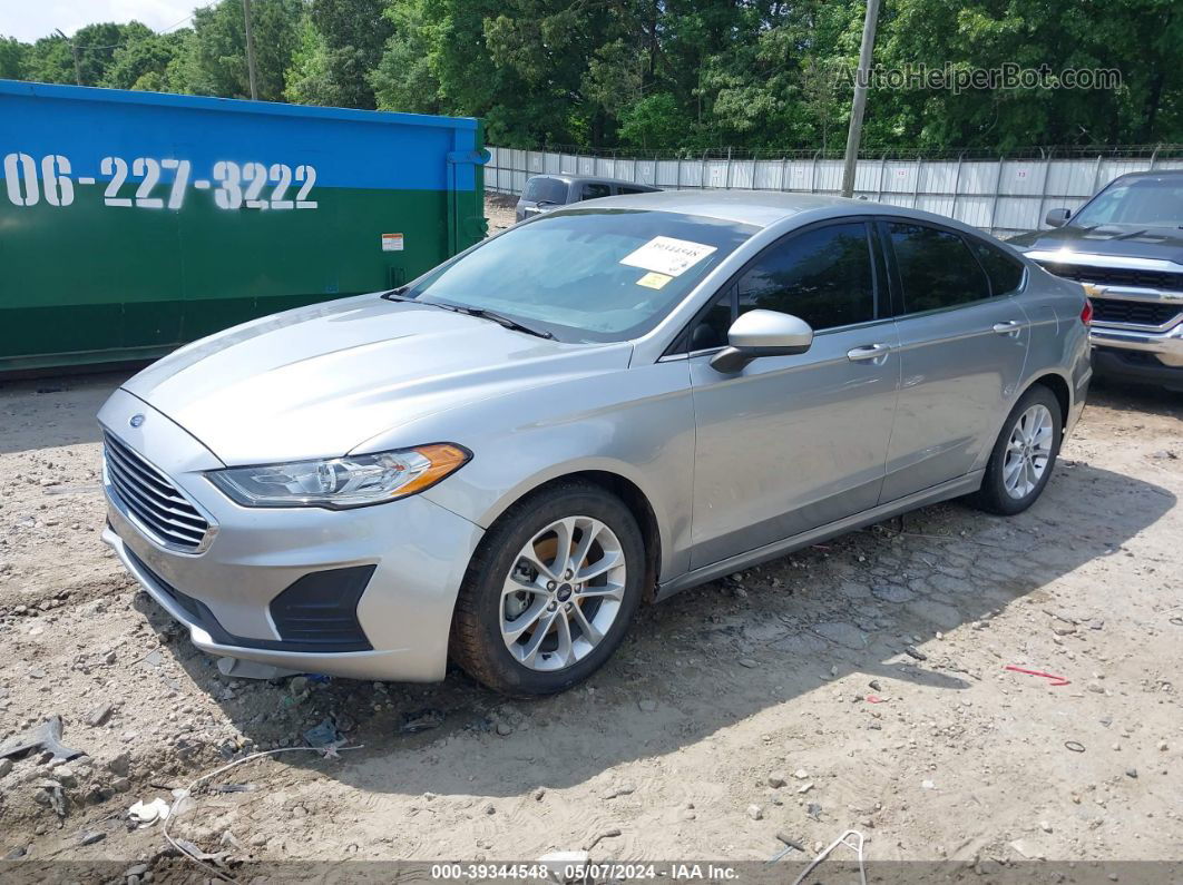 2020 Ford Fusion Se Silver vin: 3FA6P0HD4LR102957