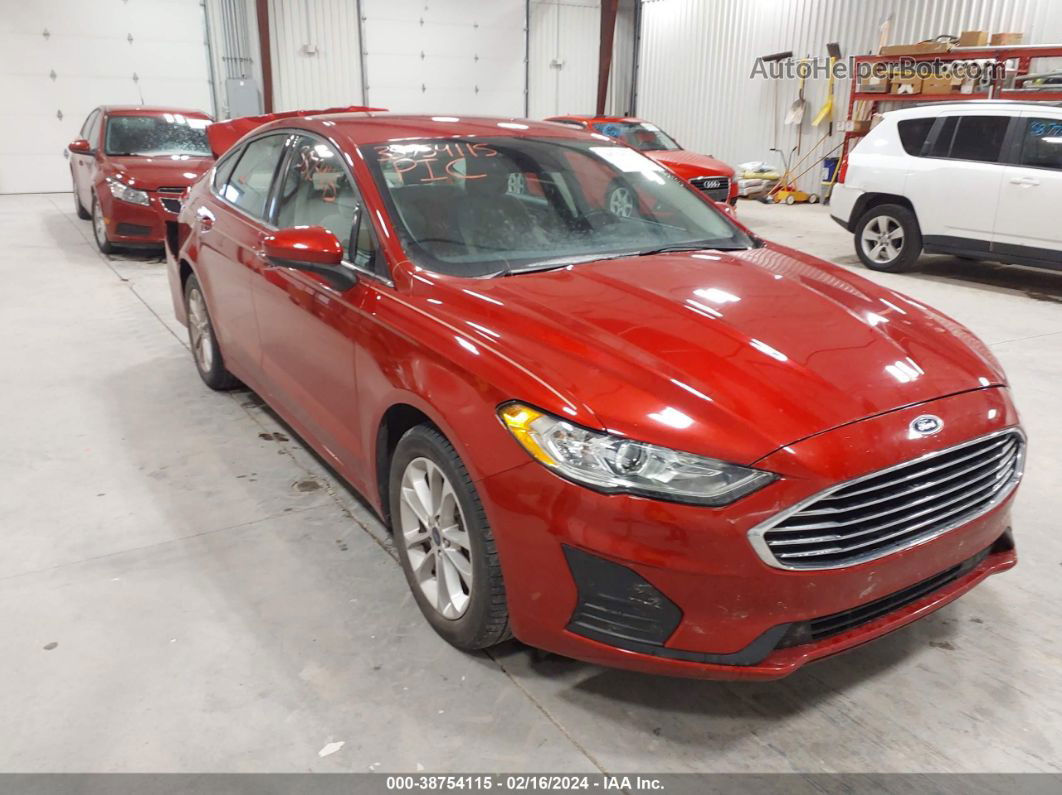 2020 Ford Fusion Se Red vin: 3FA6P0HD4LR110475