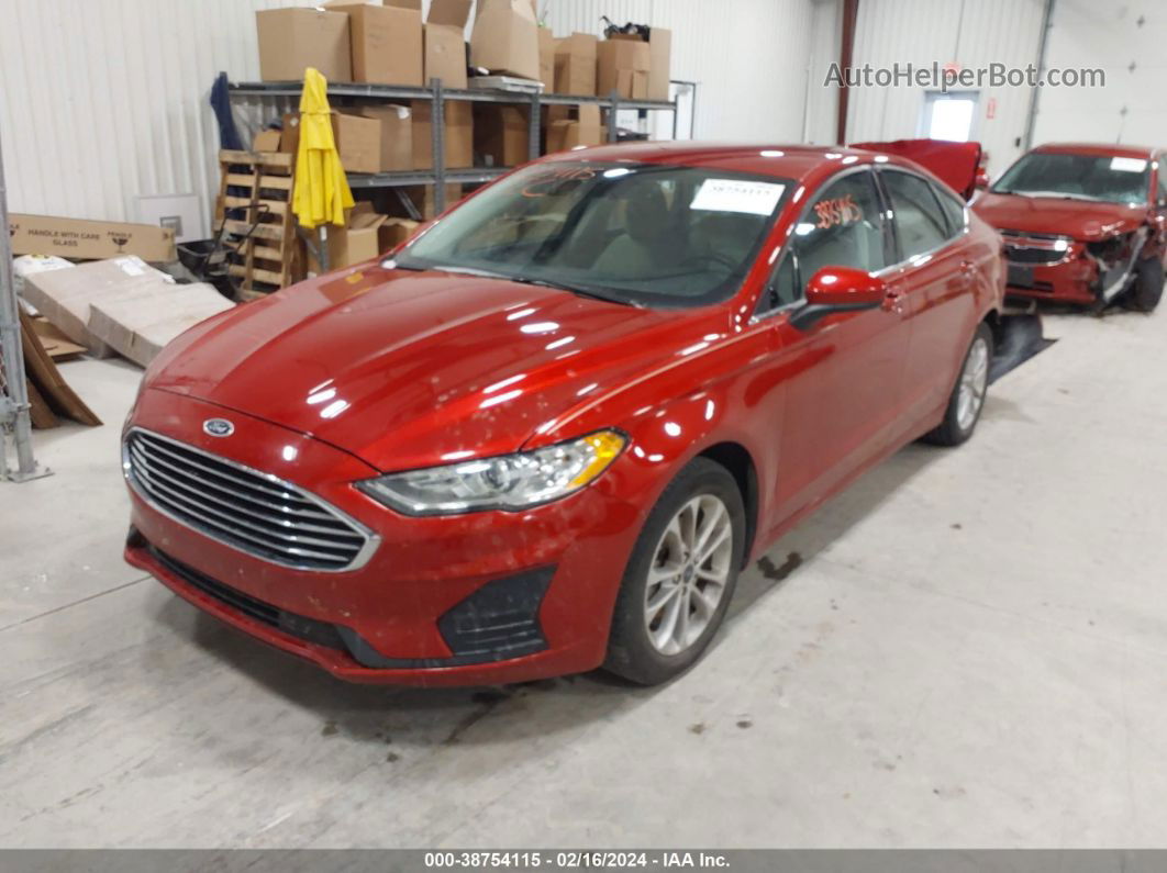 2020 Ford Fusion Se Red vin: 3FA6P0HD4LR110475