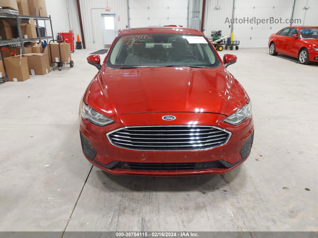 2020 Ford Fusion Se Red vin: 3FA6P0HD4LR110475