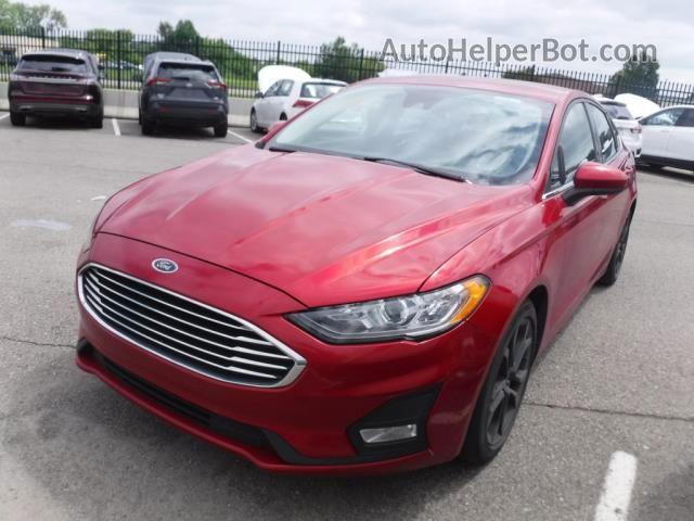 2020 Ford Fusion Se Red vin: 3FA6P0HD4LR156145