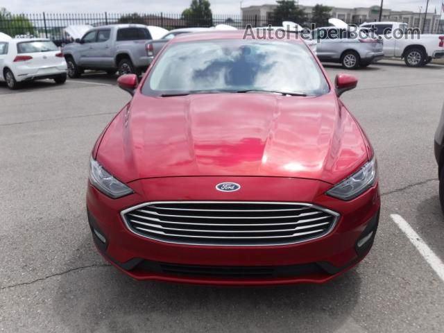 2020 Ford Fusion Se Red vin: 3FA6P0HD4LR156145