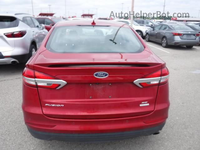 2020 Ford Fusion Se Red vin: 3FA6P0HD4LR156145