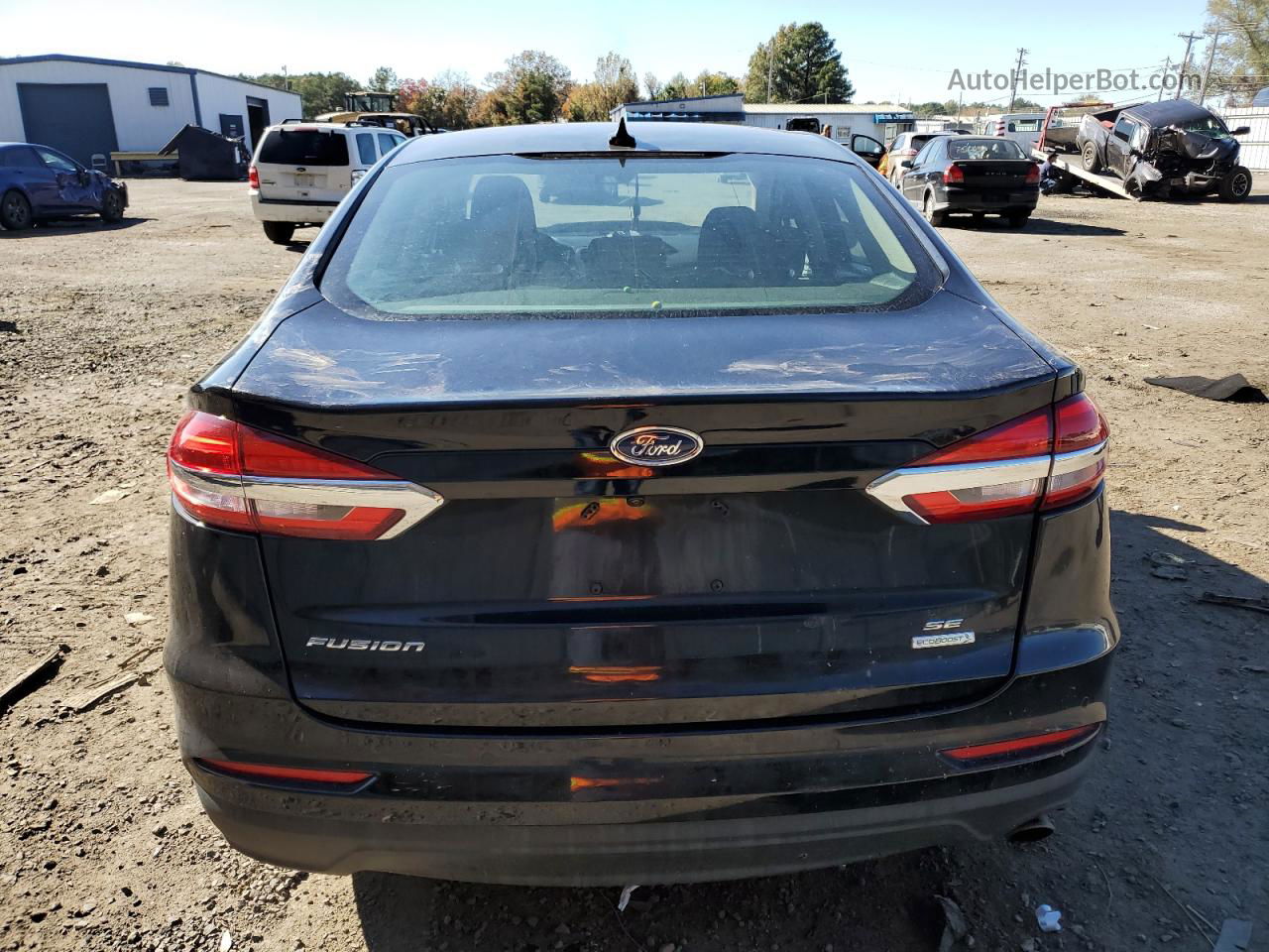 2020 Ford Fusion Se Black vin: 3FA6P0HD4LR160650