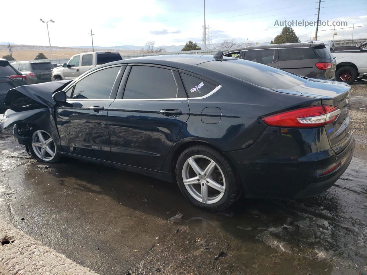 2020 Ford Fusion Se Синий vin: 3FA6P0HD4LR181112