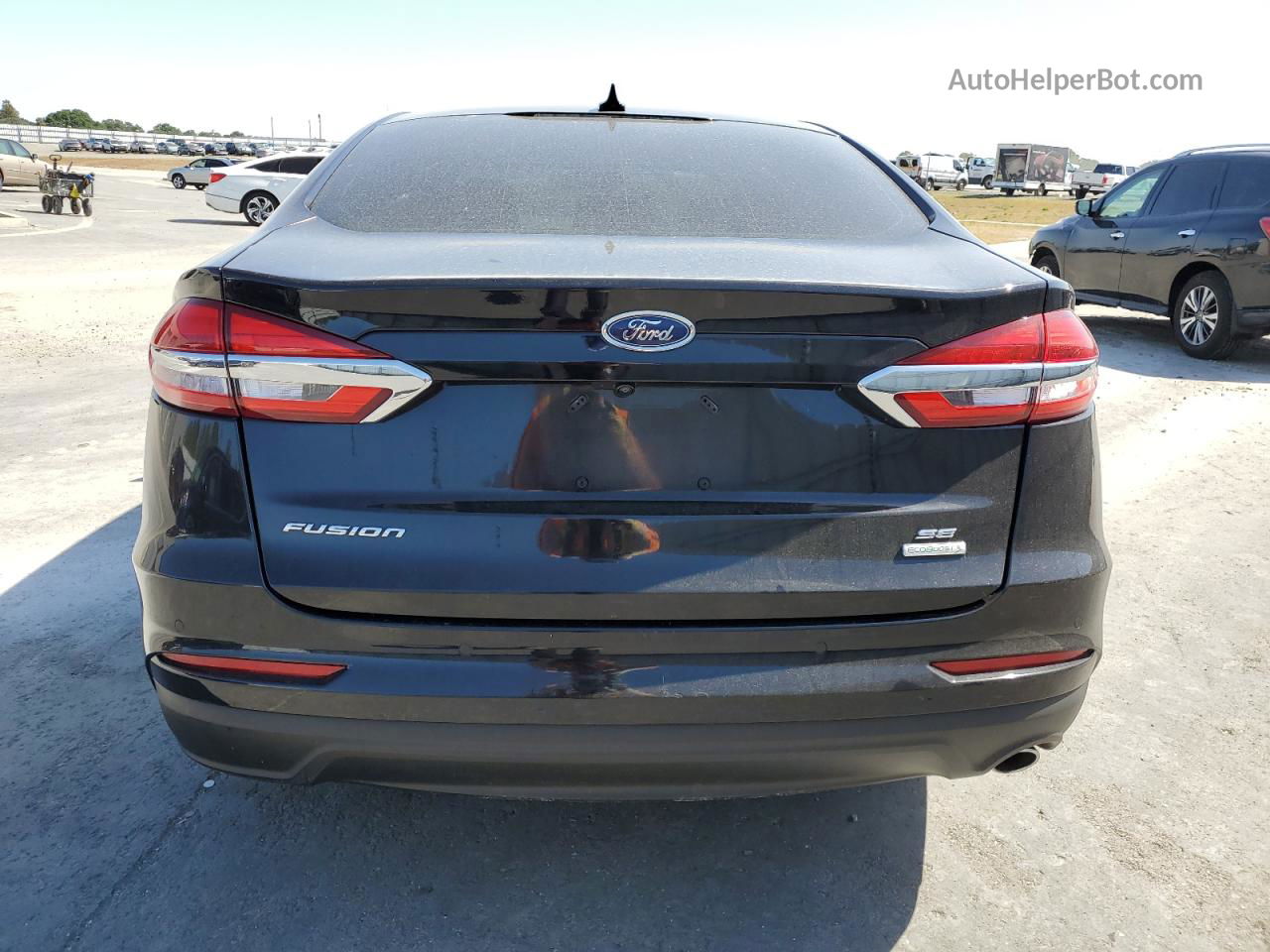 2020 Ford Fusion Se Black vin: 3FA6P0HD4LR254821