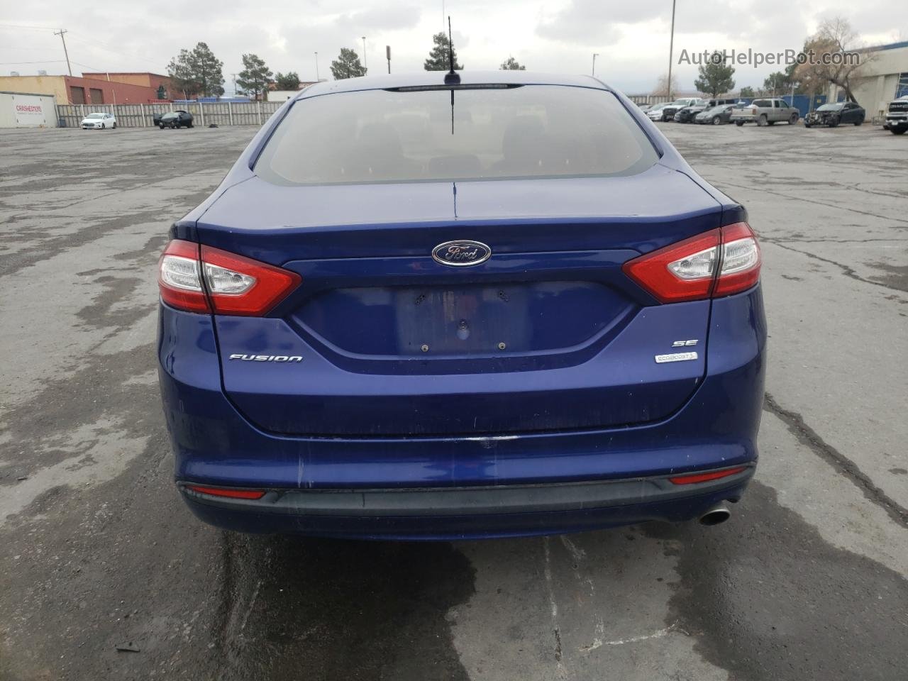 2014 Ford Fusion Se Синий vin: 3FA6P0HD5ER226755