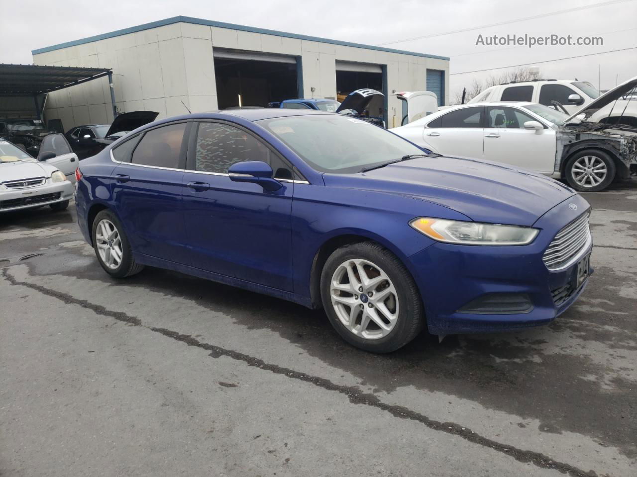 2014 Ford Fusion Se Синий vin: 3FA6P0HD5ER226755