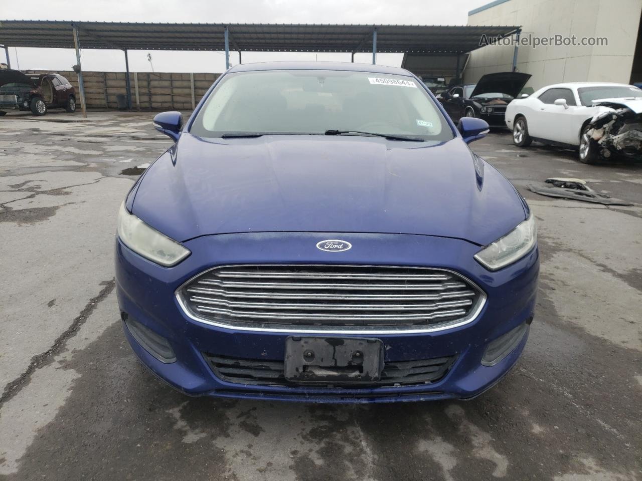 2014 Ford Fusion Se Синий vin: 3FA6P0HD5ER226755