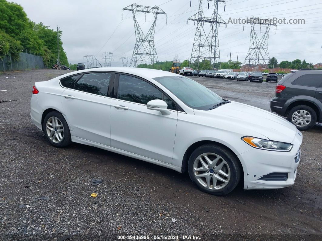 2014 Ford Fusion Se Белый vin: 3FA6P0HD5ER286387