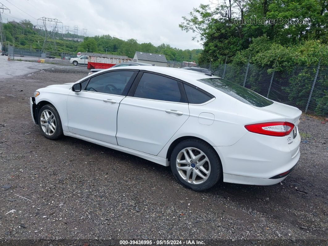 2014 Ford Fusion Se Белый vin: 3FA6P0HD5ER286387