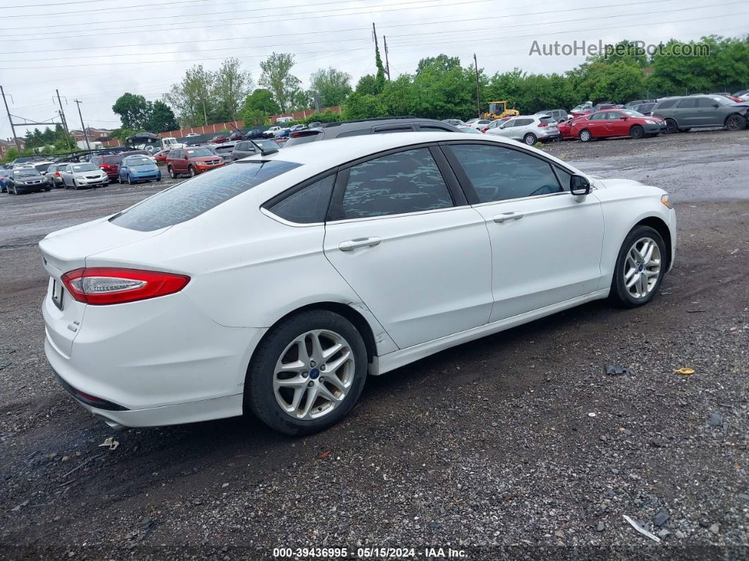 2014 Ford Fusion Se Белый vin: 3FA6P0HD5ER286387