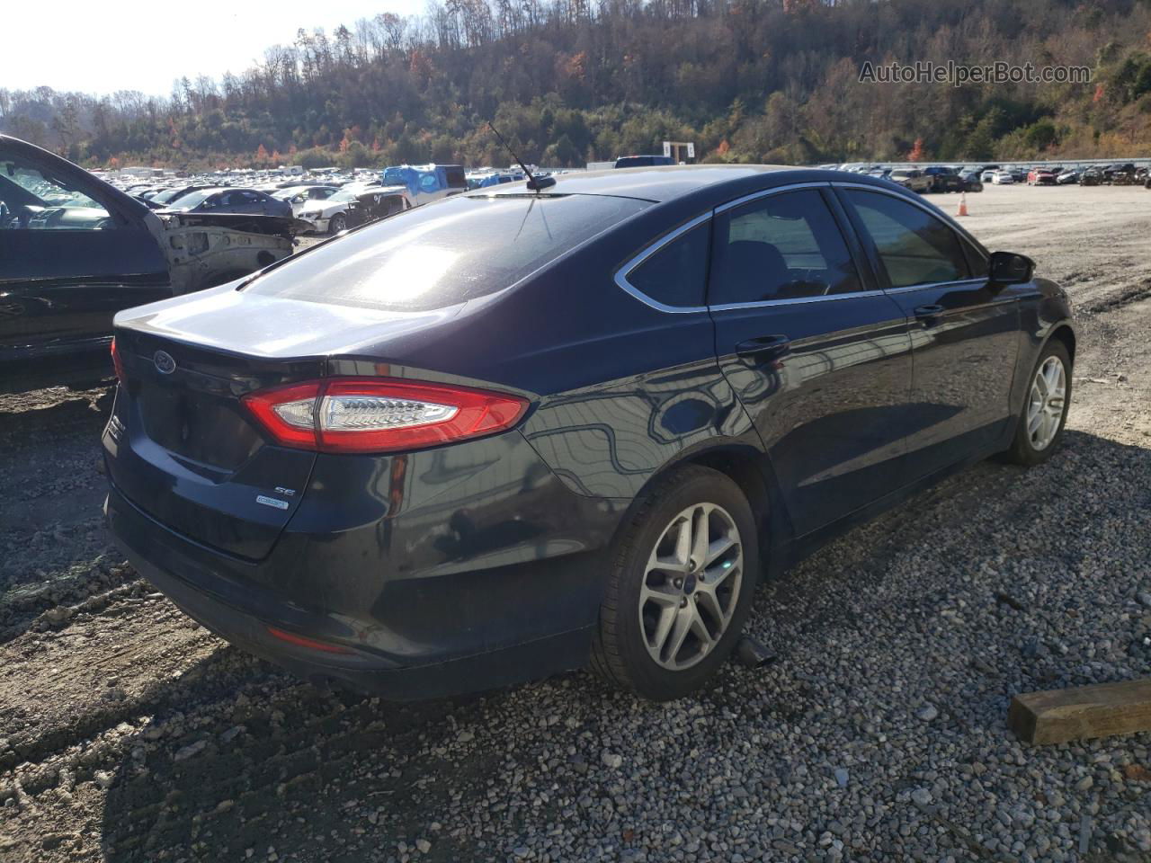 2014 Ford Fusion Se Синий vin: 3FA6P0HD5ER289449