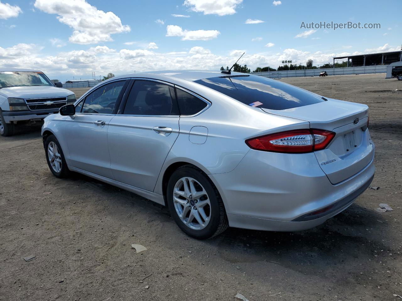 2014 Ford Fusion Se Silver vin: 3FA6P0HD5ER293193