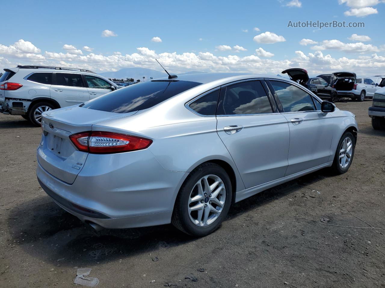 2014 Ford Fusion Se Silver vin: 3FA6P0HD5ER293193