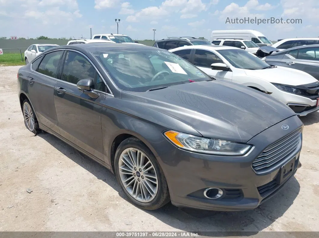 2015 Ford Fusion Se Gray vin: 3FA6P0HD5FR104270