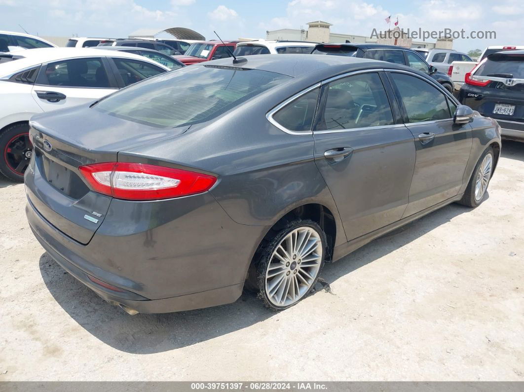 2015 Ford Fusion Se Gray vin: 3FA6P0HD5FR104270