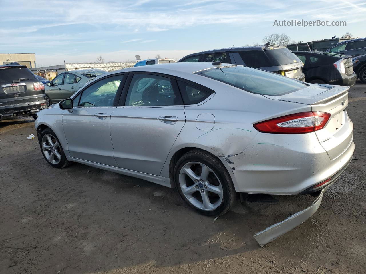 2015 Ford Fusion Se Silver vin: 3FA6P0HD5FR122378