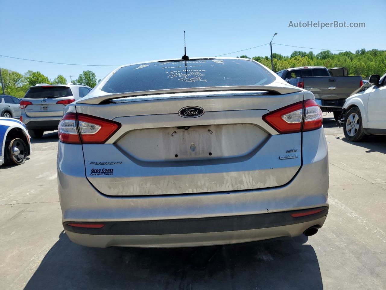 2015 Ford Fusion Se Silver vin: 3FA6P0HD5FR237370