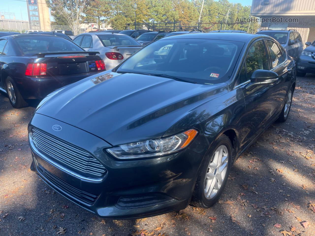 2015 Ford Fusion Se Green vin: 3FA6P0HD5FR241483