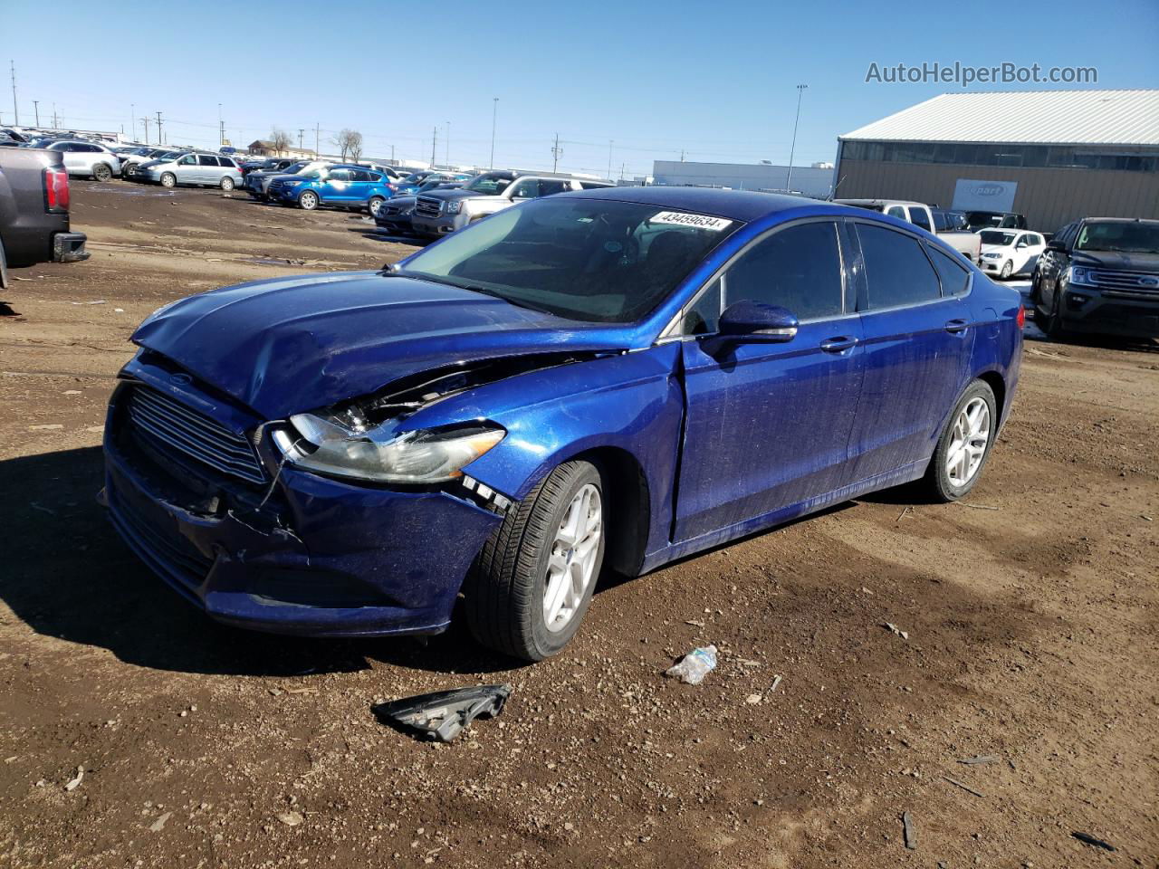 2015 Ford Fusion Se Blue vin: 3FA6P0HD5FR292949