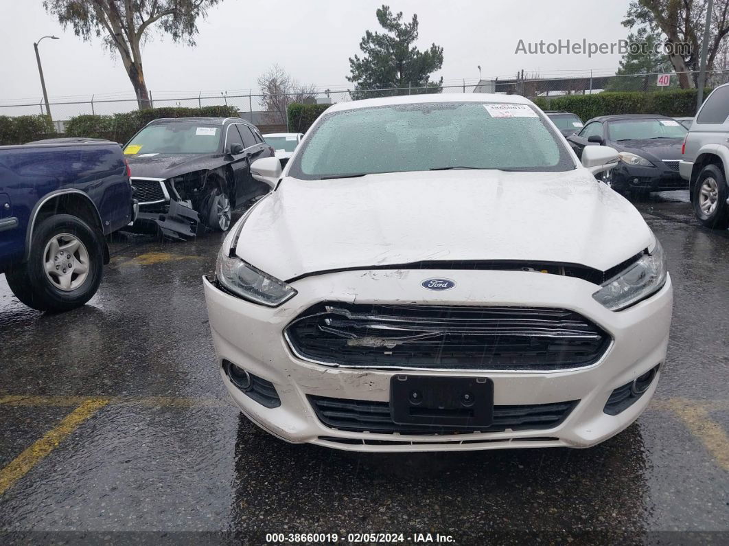 2016 Ford Fusion Se White vin: 3FA6P0HD5GR115352