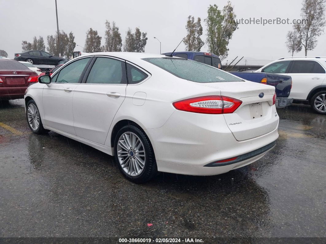 2016 Ford Fusion Se White vin: 3FA6P0HD5GR115352