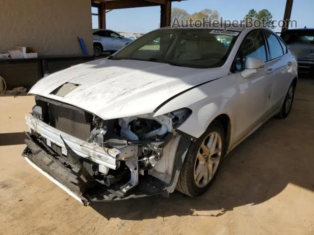 2016 Ford Fusion Se White vin: 3FA6P0HD5GR129445