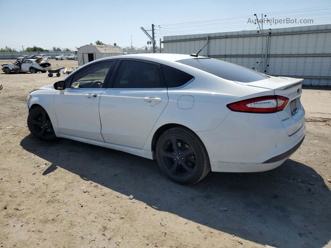 2016 Ford Fusion Se White vin: 3FA6P0HD5GR247267