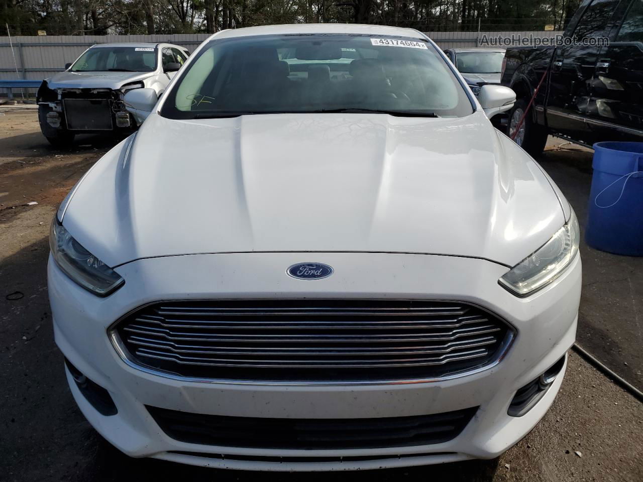 2016 Ford Fusion Se White vin: 3FA6P0HD5GR313476