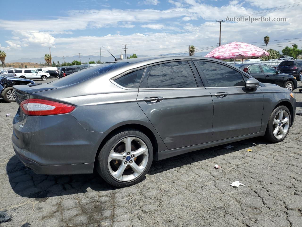 2016 Ford Fusion Se Gray vin: 3FA6P0HD5GR367909