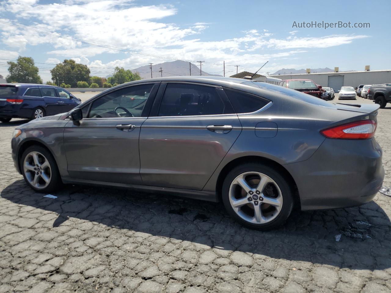 2016 Ford Fusion Se Gray vin: 3FA6P0HD5GR367909