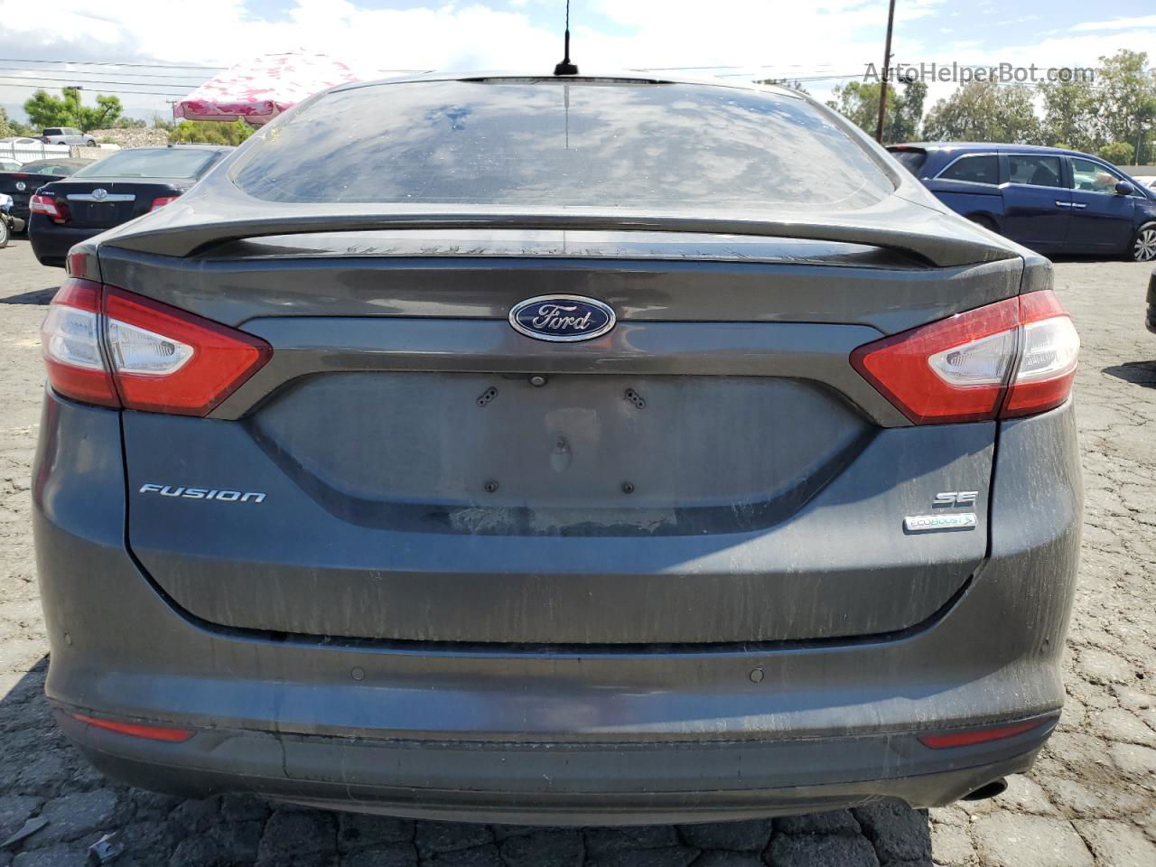 2016 Ford Fusion Se Gray vin: 3FA6P0HD5GR367909