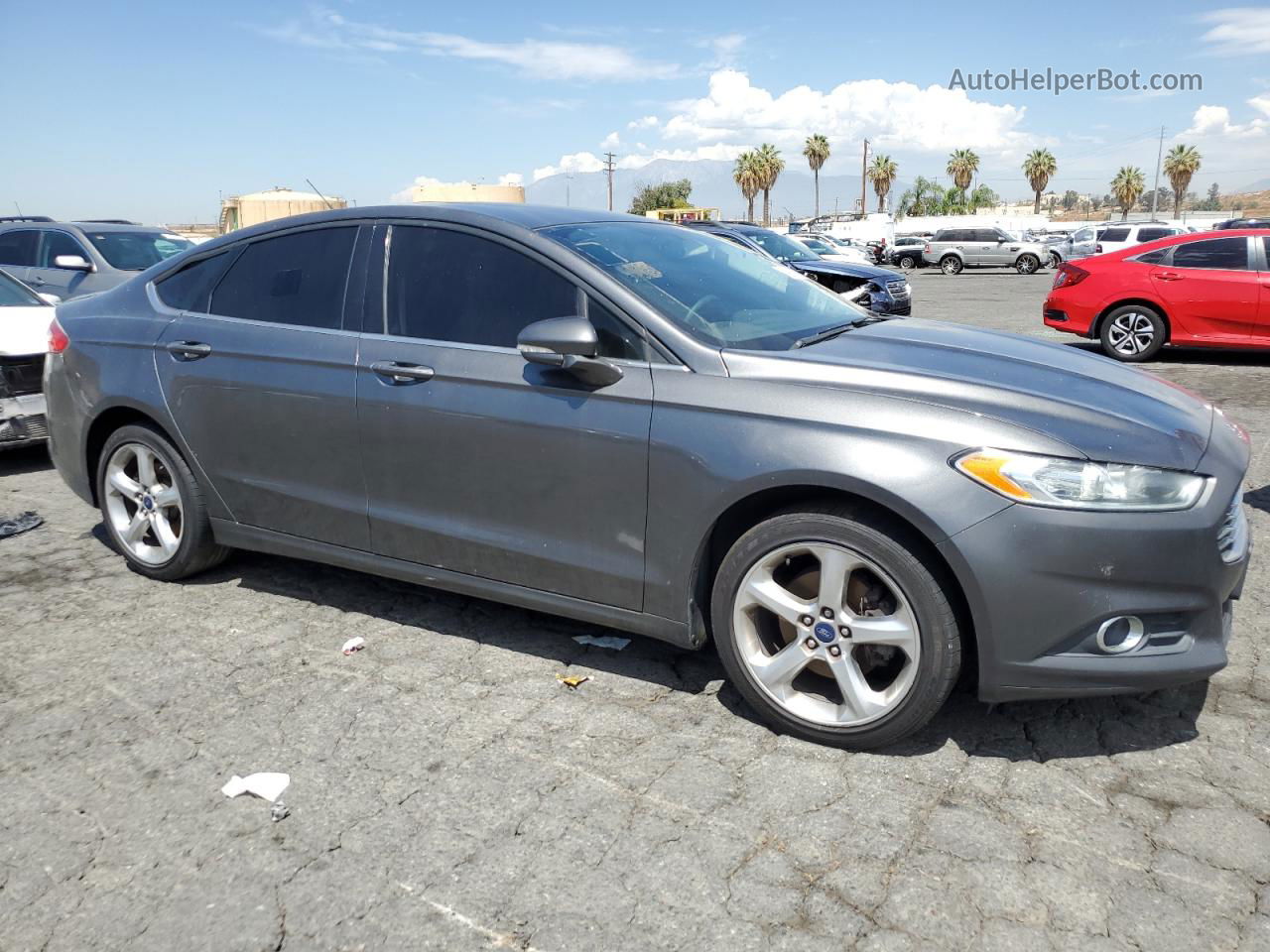 2016 Ford Fusion Se Серый vin: 3FA6P0HD5GR367909